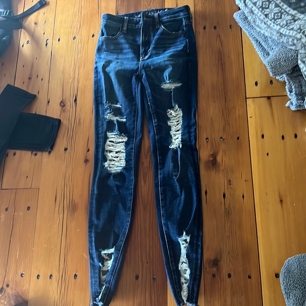 american eagle super high rise jegging